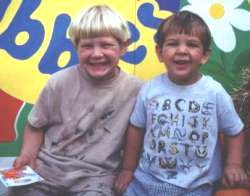 Max and Asa having fun at the State Fair