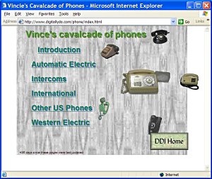 Vince's Cavalcade of Phones -  pieces from my personal collection