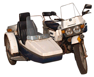 750cc sidecar police bike