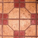 Sidewalk Tiles: White wiht red squares - Kunming