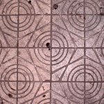 Sidewalk Tile: Glazed  circle/star patern - PuXi Shanghai