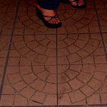 Sidewalk Tiles: Half Circles - Nanjing Road, Shanghai